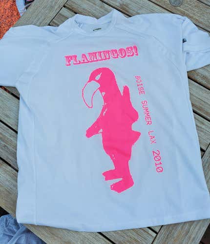 Men's Summer League Pinnie/Jersey: Flamingos!