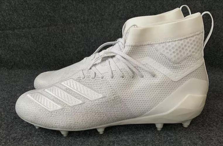 NEW Men’s Adidas Adizero 8.0 SK Cleats Men's Football Triple White F36600  Size 10.5