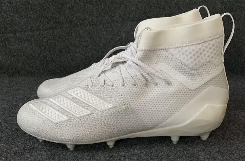 NEW Men’s Adidas Adizero 8.0 SK Cleats Men's Football Triple White F36600 Size 10.5