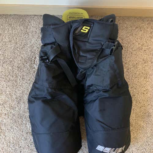 Black Used Small Bauer Supreme 1S  Hockey Pants