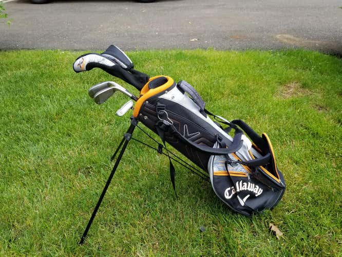 Used Callaway Boys XJ Hot Junior Kids Golf Club Set (9-12 yo) - Left Handed