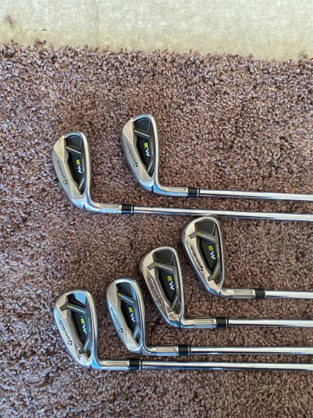Used Left Hand M2 Regular Flex Steel Shaft Iron Set