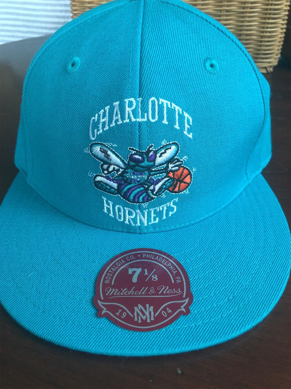 charlotte hornets mitchell and ness hat