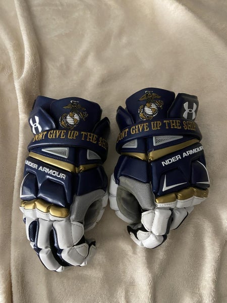 Naval Academy (Navy) Under Armour Engage Lacrosse Gloves 13"