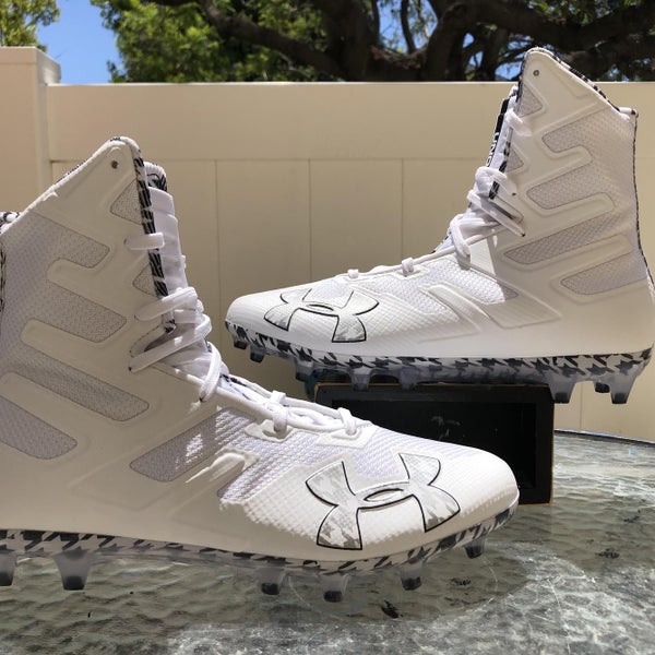 NEW under armour highlight MC football cleats white Black size men’s 9