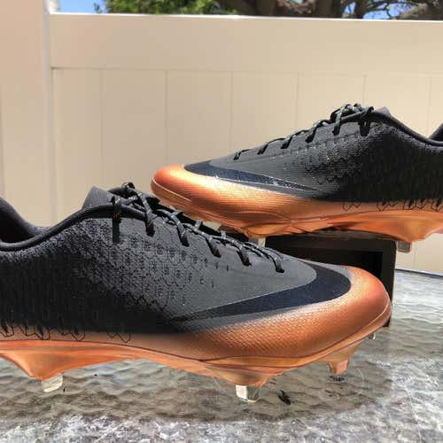 NEW Nike lunar vapor ultrafly elite 2 metal baseball cleats black bronze size men’s 9