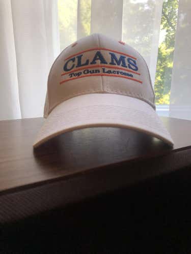 Top Gun Fighting Clams White Vintage Snapback