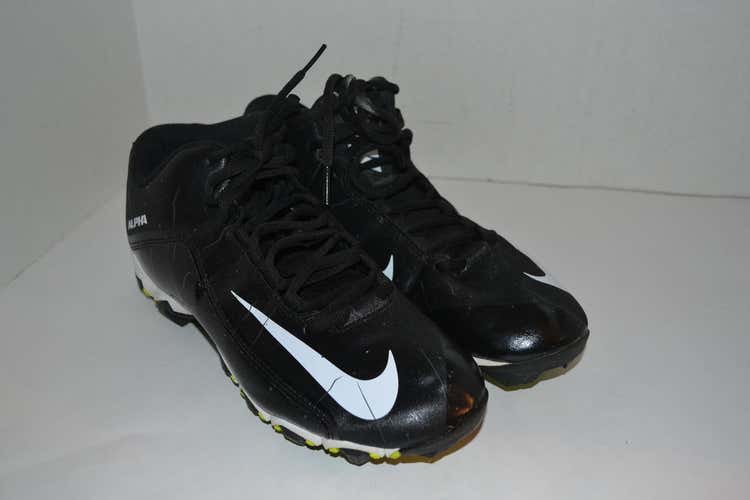 Used  Nike Alpha Shark  molded football cleats   Size  8 1/2    mid cut