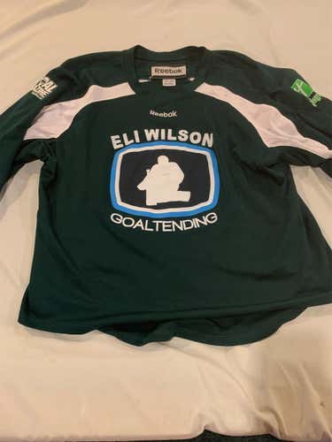 Green Adult Goalie Cut Reebok Jersey