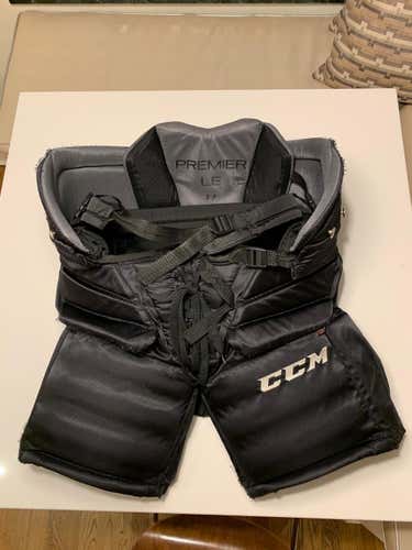 Black Senior Used Small CCM Premier Pro LE Hockey Goalie Pants