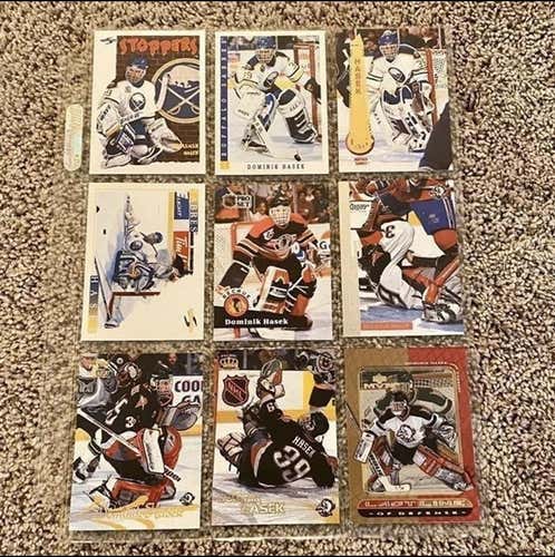 LIKE LIKE NEW: DOMINIK HASEK 9 CARD LOT- ROOKIE Included