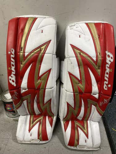 Used Brians Dx2 Pro 35" Plus 2" Ice Hockey Goalie Leg Pads