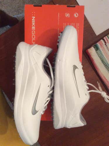 White Men's Size 13 (Women's 14) Nike Golf Shoes