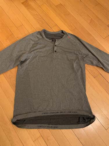 Gray Men's Large Lululemon Shirt