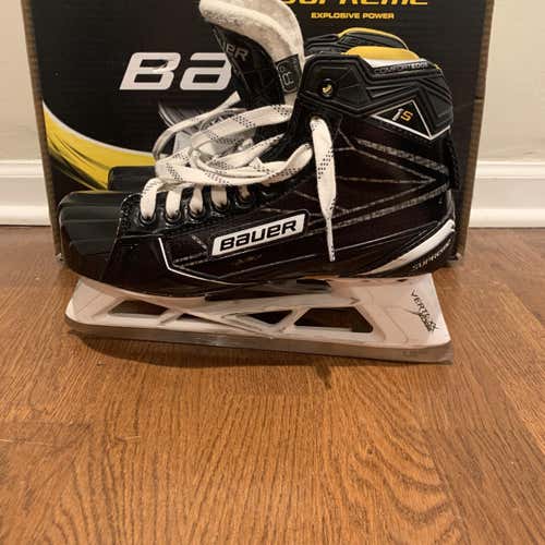 Bauer Supreme 1s goalie skates Size 8 D&R (regular) USED