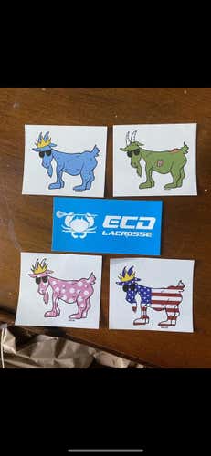 *5 Pack* ECD/Goat Stickers