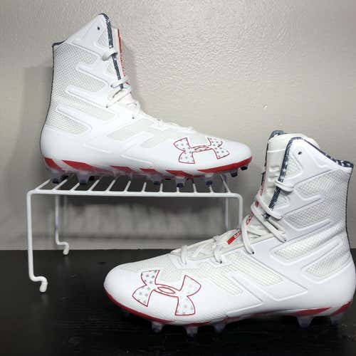 NEW men’s under armour highlight football/ lacrosse cleats limited edition USA flag Men’s Size 10