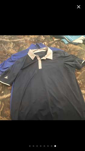 Silver Men's Medium Adidas Shirt