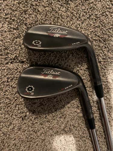 Used Right Handed Vokey SM5 Raw Black Wedge Flex Steel Shaft Wedge