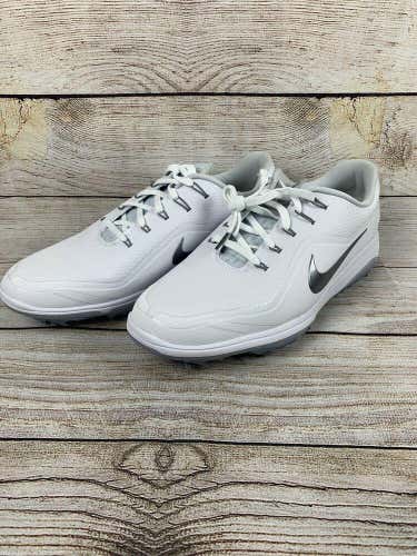 Nike Men's Size 10.5 White Metallic Grey React Vapor 2 Golf Shoes BV1135-101