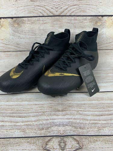 Nike JR Mercurial Superfly 6 Elite Soccer Cleat FG-Black-Gold AH7340-077 Size 6Y