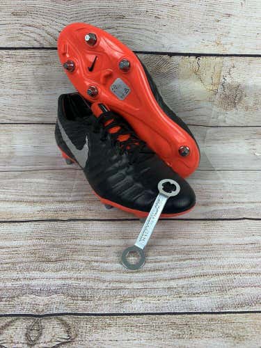 New Mens Nike Tiempo Legend 7 Elite SG Soccer Cleats Black Red Size 8 AH7424-007