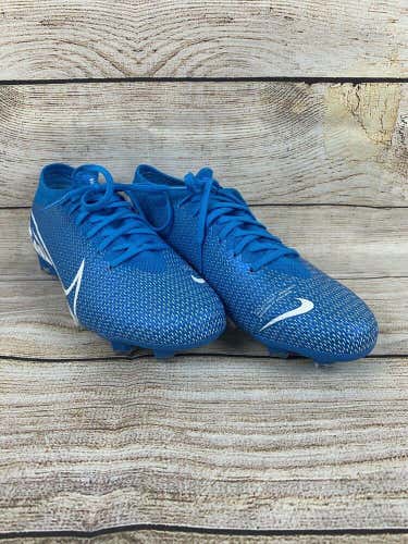 Nike Mercurial Vapor 13 PRO FG Mens Soccer Cleats Size 8 Blue New AT7901-414