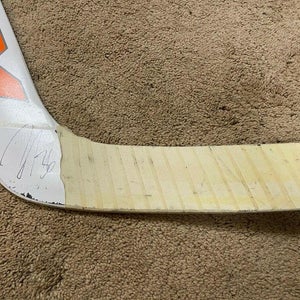 JOHN GIBSON 16'17 Signed Anaheim Ducks Game Used Goalie Hockey Stick NHL COA