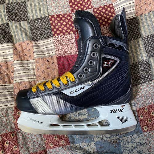 Used CCM U+12 with Tuuk LS2 Holders Regular Width Size 7.5 Hockey Skates