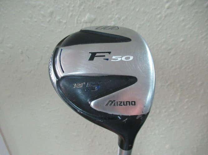 MIZUNO F-50 FAIRWAY WOOD # 5 18* EXSAR FS2 STIFF FLEX GRAPHITE NEW GRIP