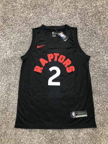Adult Kawhi Leonard #2 Toronto Raptors Black NBA Basketball Practice Jersey BNIB w/ Tags - Medium