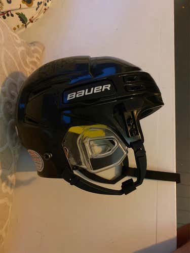 Black Used Small Bauer Re-Akt 75 Helmet