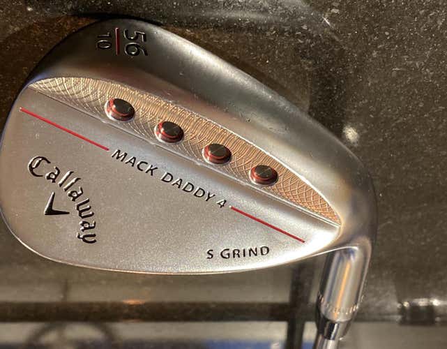 Used Right Handed Mack Daddy 4 Stiff Flex Steel Shaft Wedge