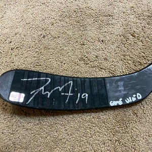 TYLER SEGUIN 11'12 Signed Boston Bruins Bauer APX Game Used Hockey Stick NHL COA