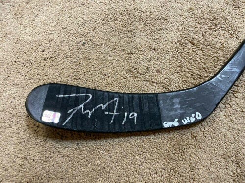 TYLER SEGUIN 11'12 Signed Boston Bruins Bauer APX Game Used Hockey Stick NHL COA
