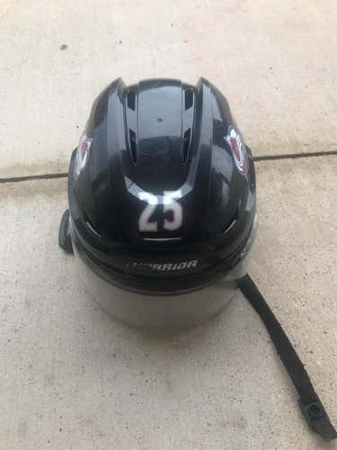 Black Used Medium Warrior Alpha One Pro Pro Stock Helmet Colorado Avalanche Stock