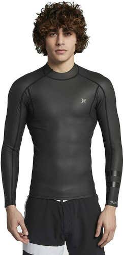 New $90 Hurley Advantage Plus 0.5mm Windskin Jacket Black Size XXL