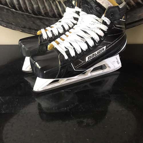 Used Bauer Supreme 1S Regular Width  Size 7.5 Hockey Goalie Skates