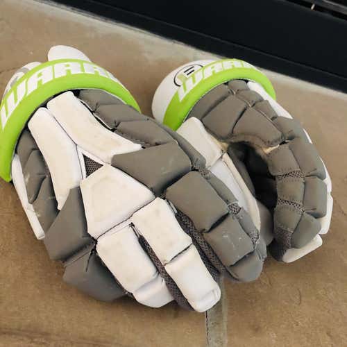Gray Used Warrior Nemesis 13" Goalie Gloves