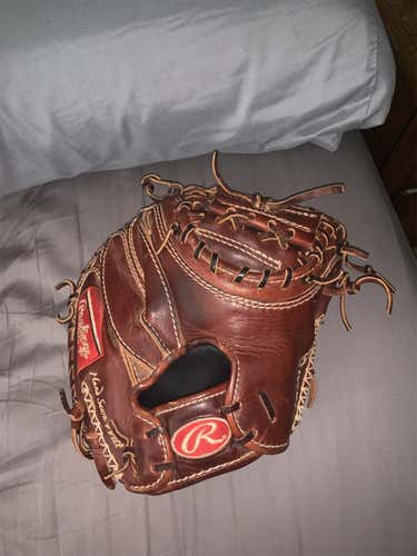 Brown Used Catcher's Rawlings Primo 32.5" Baseball Glove