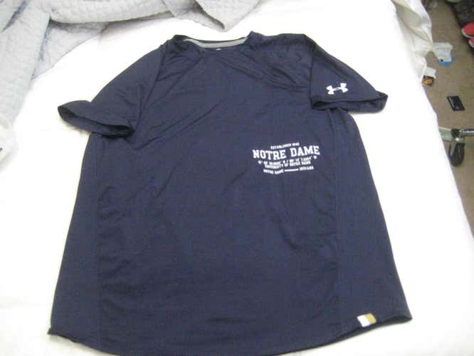 Under Armour Notre Dame lacrosse team shirt L large men's NEW