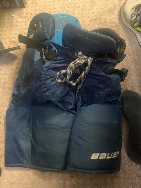 Blue Used XL Bauer Nexus 1000 Hockey Pants
