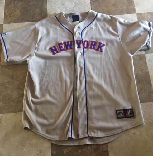 New York Mets Road Gray Authentic Majestic XXL Jersey