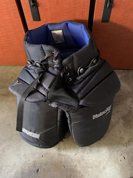 Black Used Large Vaughn V6 Hockey Goalie Pants