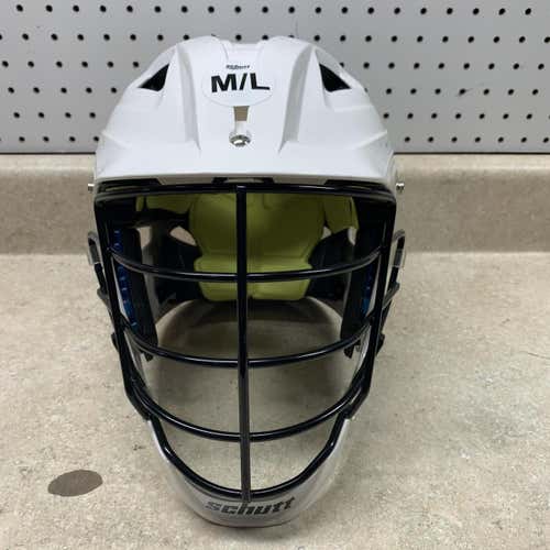 New STX Stallion 100 Youth Helmet - M/L - White Shell/Black Guard - Fast Shipping!