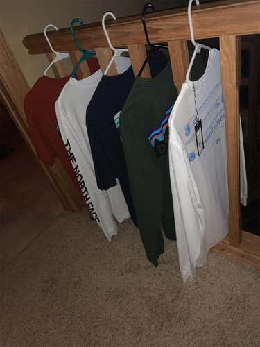 Patagonia shirts (3) north face (1)