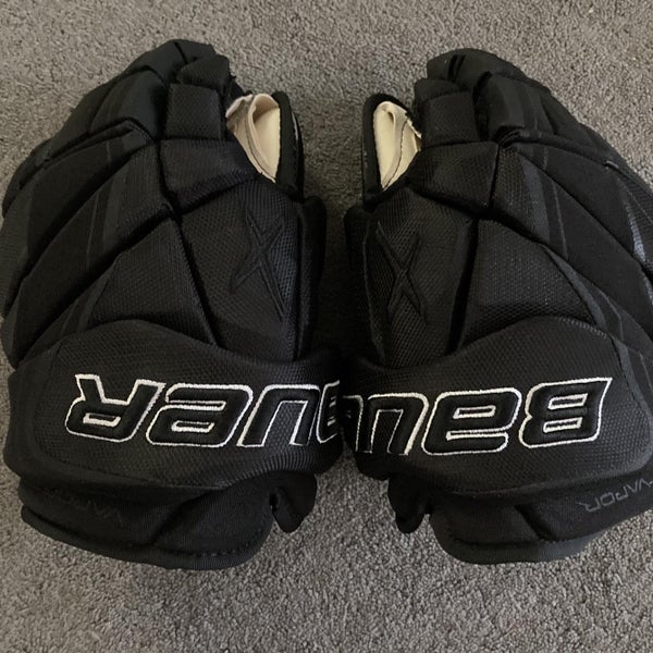 Black Used Bauer Bauer Vapor 1x Lite Pro 13" Gloves