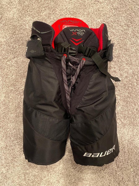 Black Used Junior Large Bauer Bauer Vapor X900 Lite Hockey Pants