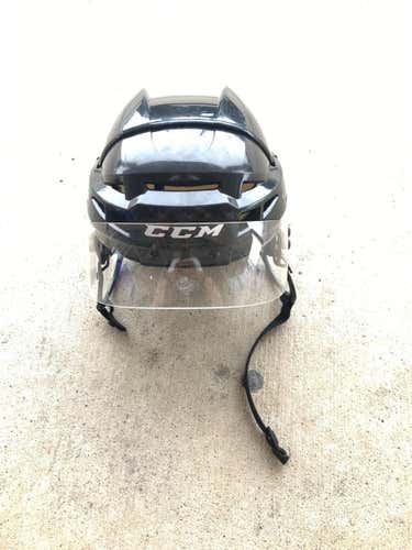 Black Used Medium CCM Vector V08 Pro Stock Helmet Colorado Avalanche Stock