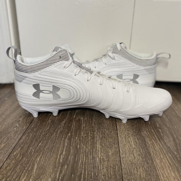 Men’s Under Armour Nitro Sz 13 White Football Cleats